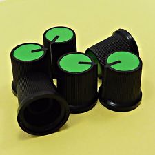 Perilla Plástica Verde Para Pot 6mm